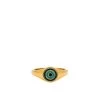 X Revolve Evil Eye Signet Pinky Ring Gold -Fashion Women's Clothing Store JENR WL215 V1