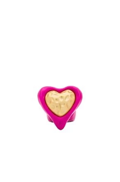 Heart Ring Barbie Pink