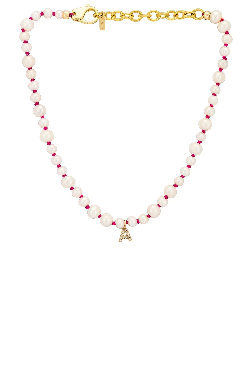 COLLIER INITIALE ET PERLES CZ Freshwater Pearls 3 COLLIER INITIALE ET PERLES CZ Freshwater Pearls