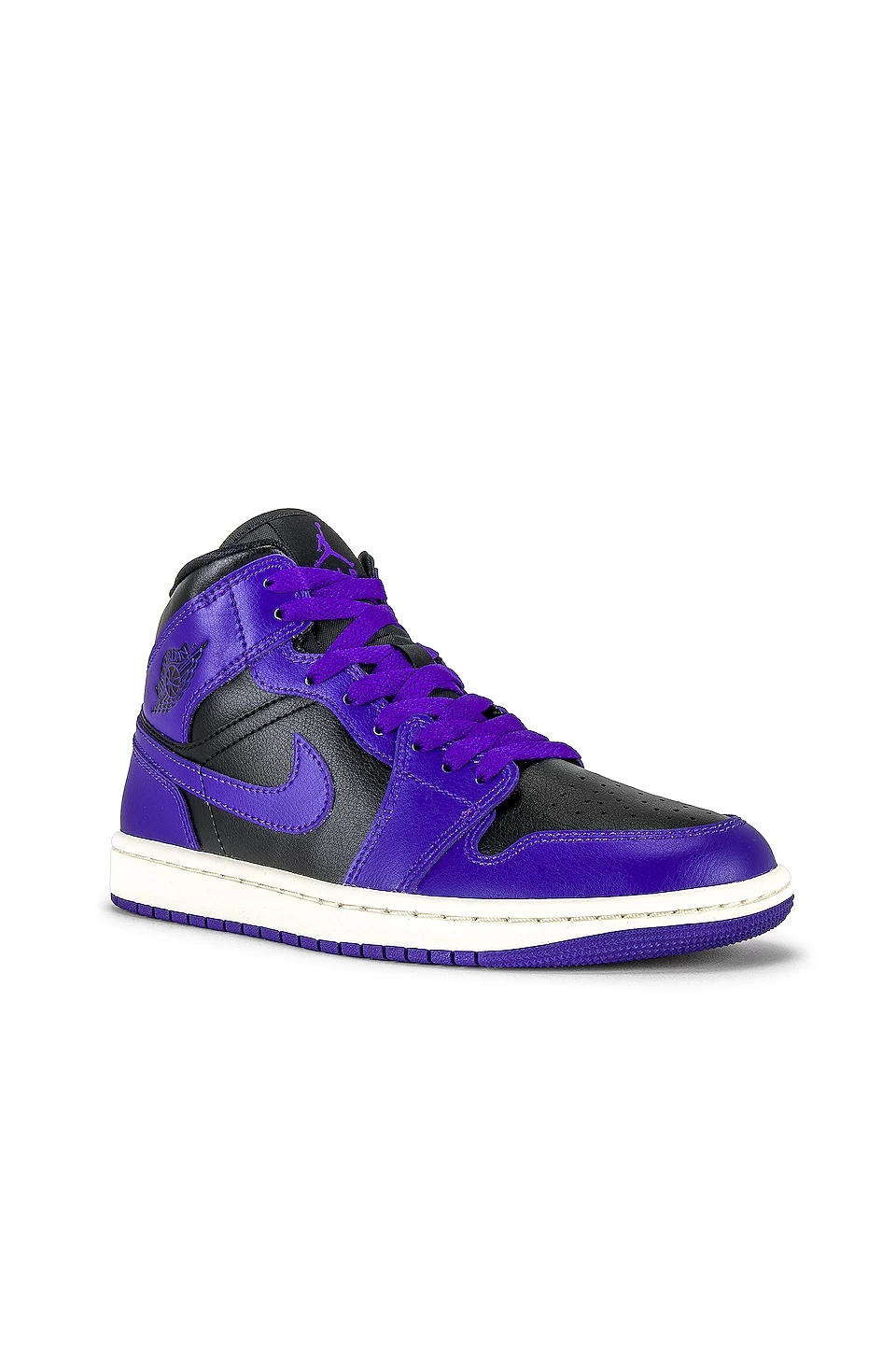 Air Jordan 1 Mid Sneaker Black, Dark Concord, & Sail 4 Air Jordan 1 Mid Sneaker Black, Dark Concord, & Sail - Image 2