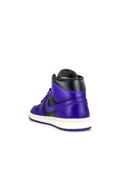 Air Jordan 1 Mid Sneaker Black, Dark Concord, & Sail 10 Air Jordan 1 Mid Sneaker Black, Dark Concord, & Sail -Fashion Women's Clothing Store JRDN WZ212 V3