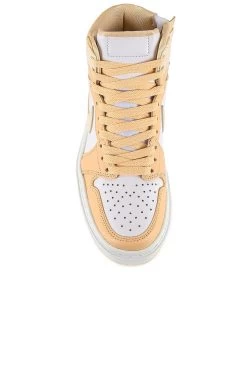 Air Jordan 1 Elevate High Sneaker Celestial Gold, Muslin, White, & Sail -Fashion Women's Clothing Store JRDN WZ246 V4