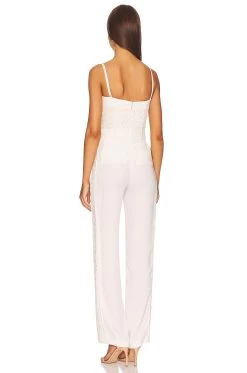 Zaid Jumpsuit Ivory Multi -Fashion Women's Clothing Store JSKI WC16 V4