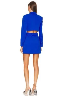 Kylo Cut Out Blazer Mini Dress Cobalt 9 Kylo Cut Out Blazer Mini Dress Cobalt -Fashion Women's Clothing Store JSKI WD214 V3
