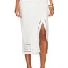 Justine Midi Skirt White -Fashion Women's Clothing Store JSKI WQ64 V1