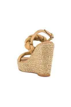 Kendari Chunky Braided Wedge Sand -Fashion Women's Clothing Store KAAR WZ169 V3