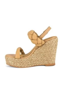 Kendari Chunky Braided Wedge Sand -Fashion Women's Clothing Store KAAR WZ169 V5