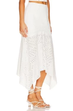 Irma Eyelet Skirt White -Fashion Women's Clothing Store KARI WQ64 V2