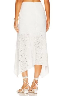 Irma Eyelet Skirt White -Fashion Women's Clothing Store KARI WQ64 V3