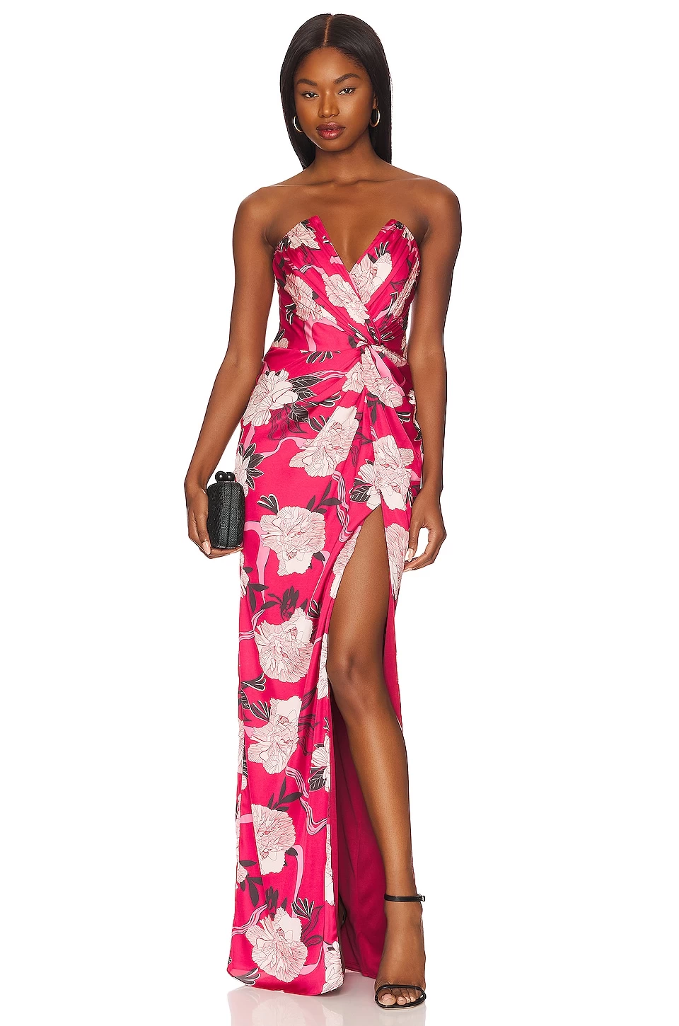 Finn Gown Brick Floral 3 Finn Gown Brick Floral