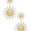 Madison Daisy Earring White Opaque 1 Madison Daisy Earring White Opaque -Fashion Women's Clothing Store KEST WL494 V1