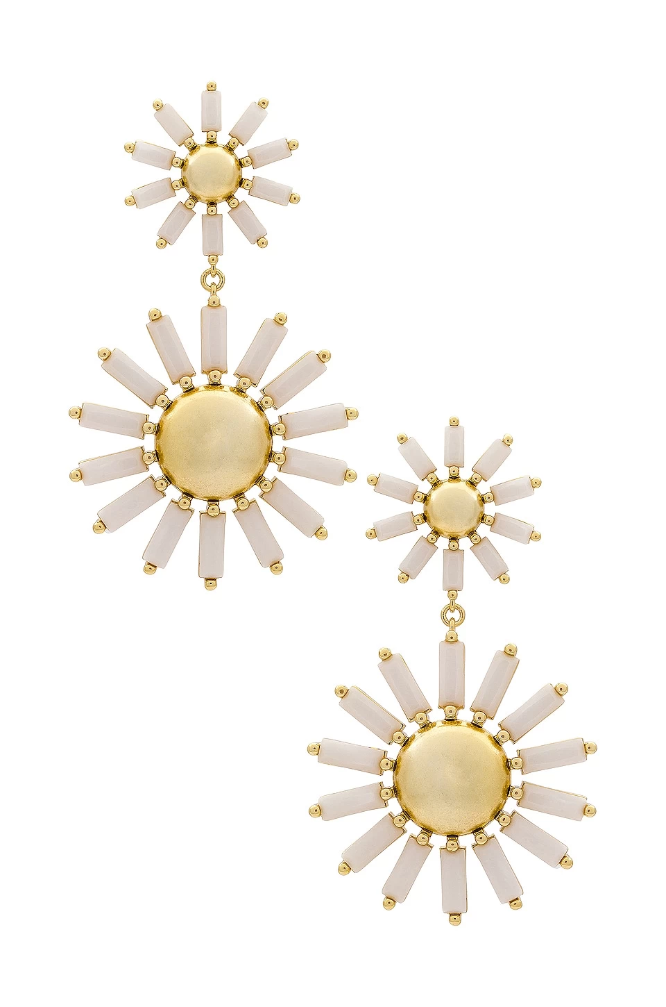 Madison Daisy Earring White Opaque 3 Madison Daisy Earring White Opaque