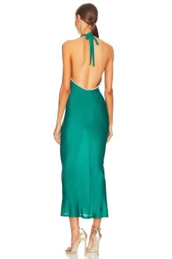 X REVOLVE Khiya Pearl Trim Maxi Dress Teal -Fashion Women's Clothing Store KHAR WD5 V3