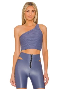 Attract Crop Top Blue Shadow
