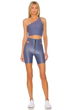 Attract Crop Top Blue Shadow 9 Attract Crop Top Blue Shadow -Fashion Women's Clothing Store KORL WI85 V4