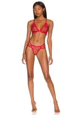 Vienna Bralette Red -Fashion Women's Clothing Store KTHE WI110 V4