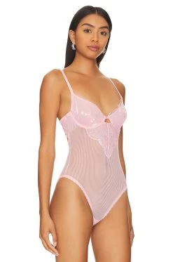 X REVOLVE Zephyr Bodysuit Pink Sorbet -Fashion Women's Clothing Store KTHE WI160 V3