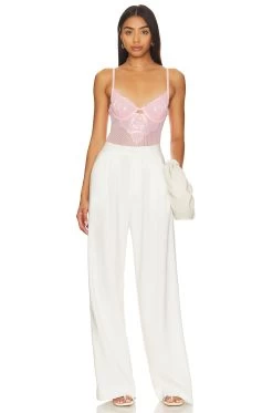 X REVOLVE Zephyr Bodysuit Pink Sorbet -Fashion Women's Clothing Store KTHE WI160 V5