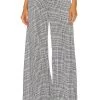 Gavin Wide Leg Pant Ivory & Black Plaid -Fashion Women's Clothing Store LAGR WP79 V1