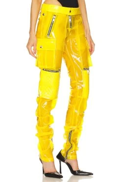 Moto Pant Florescent Yellow -Fashion Women's Clothing Store LAQH WP16 V3