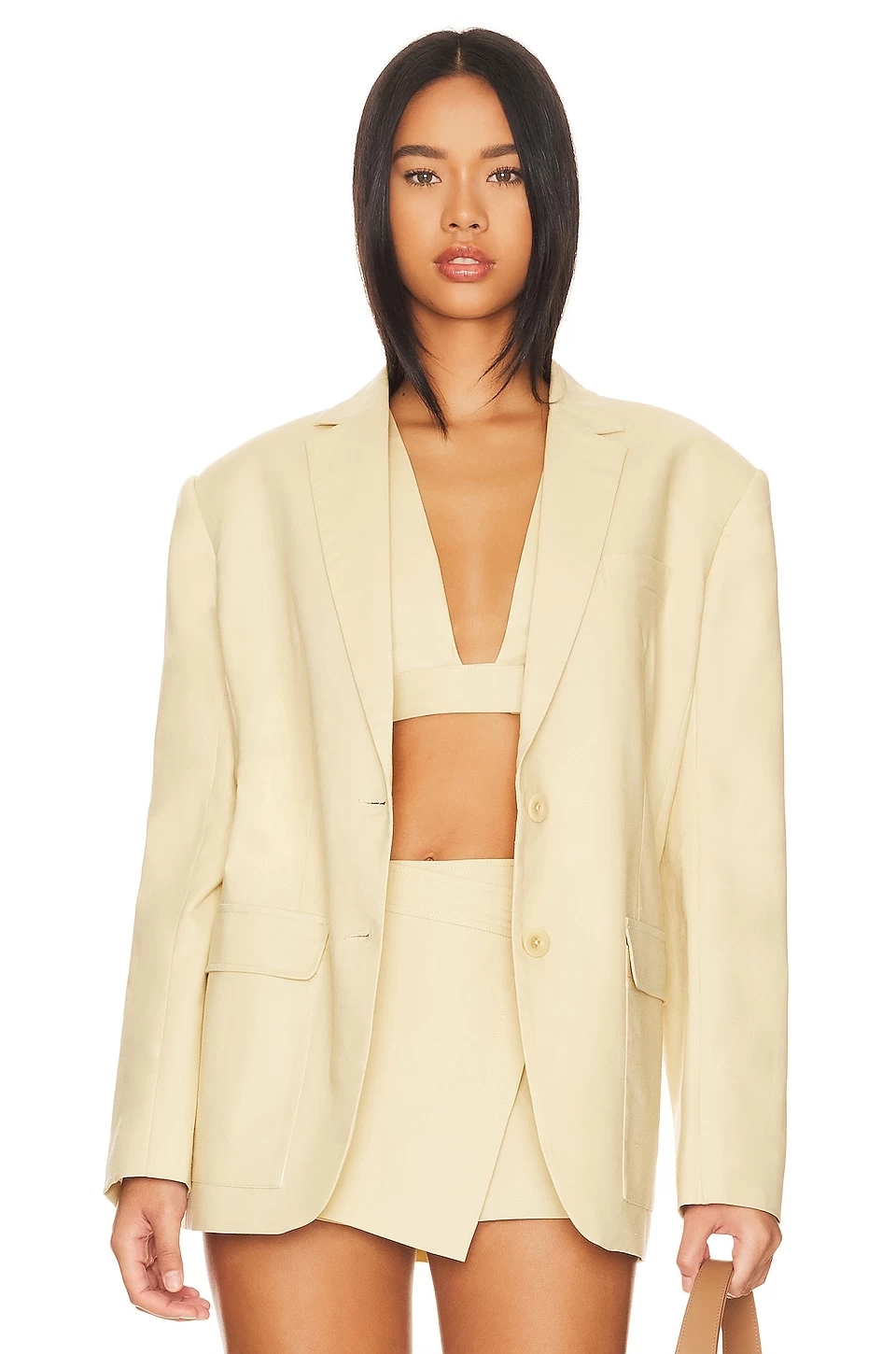 Stretch Linen Boyfriend Blazer Linen Beige 3 Stretch Linen Boyfriend Blazer Linen Beige