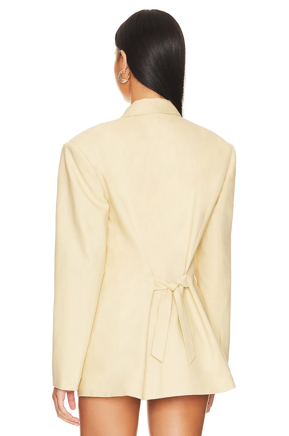 Stretch Linen Boyfriend Blazer Linen Beige 6 Stretch Linen Boyfriend Blazer Linen Beige - Image 4