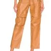 The Flo Leather Pant Camel -Fashion Women's Clothing Store LCDE WP220 V1
