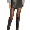 Laurel Leather Mini Skirt Black -Fashion Women's Clothing Store LCDE WQ76 V1