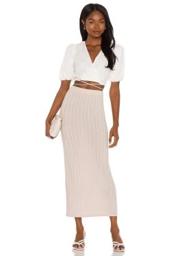 Roe Skirt Oatmeal 9 Roe Skirt Oatmeal -Fashion Women's Clothing Store LCDE WQ81 V4