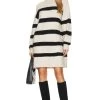 Rosie Sweater Dress Oatmeal & Black