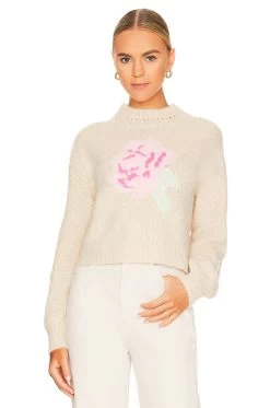 LoveShackFancy Roosevelt Pullover Wheatfield