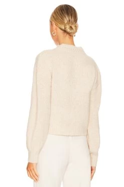 LoveShackFancy Roosevelt Pullover Wheatfield 8 LoveShackFancy Roosevelt Pullover Wheatfield -Fashion Women's Clothing Store LESH WK105 V3