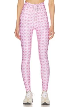 LoveShackFancy Postiana Lace Up Legging Rose Patch