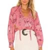 LoveShackFancy Willow Top Charleston Pink 1 LoveShackFancy Willow Top Charleston Pink -Fashion Women's Clothing Store LESH WS133 V1