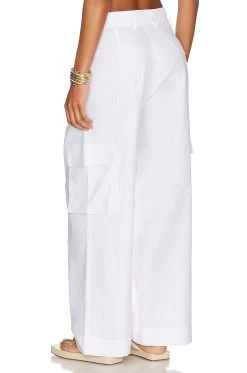 Cargo Trouser White -Fashion Women's Clothing Store LNA WP169 V3