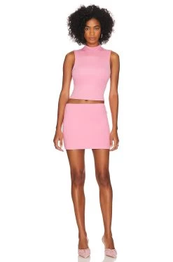 Amor Mini Skirt Bubblegum Pink 9 Amor Mini Skirt Bubblegum Pink -Fashion Women's Clothing Store LOBR WQ4 V4