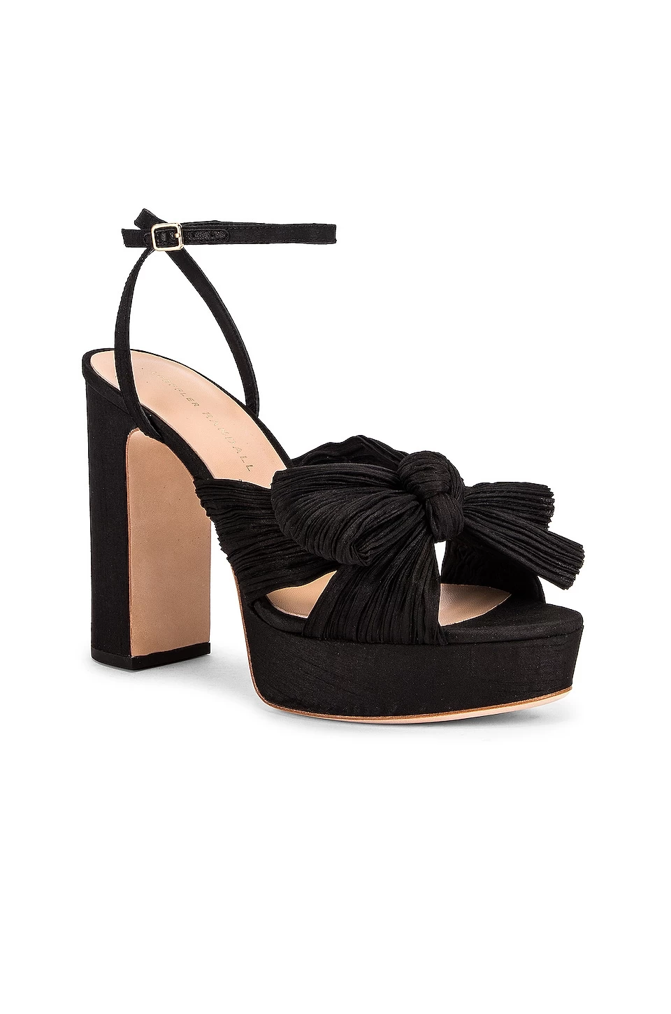 Loeffler Randall Natalia Pleated Knot Platform Black 4 Loeffler Randall Natalia Pleated Knot Platform Black - Image 2