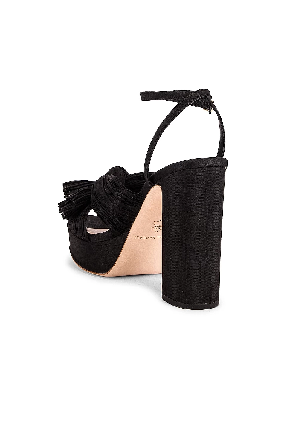 Loeffler Randall Natalia Pleated Knot Platform Black 5 Loeffler Randall Natalia Pleated Knot Platform Black - Image 3