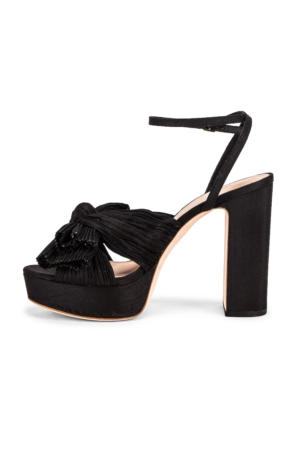 Loeffler Randall Natalia Pleated Knot Platform Black 7 Loeffler Randall Natalia Pleated Knot Platform Black - Image 5