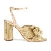 Loeffler Randall Camellia Pleated Knot Sandal Gold 2 Loeffler Randall Camellia Pleated Knot Sandal Gold -Fashion Women's Clothing Store LOEF WZ379 V1