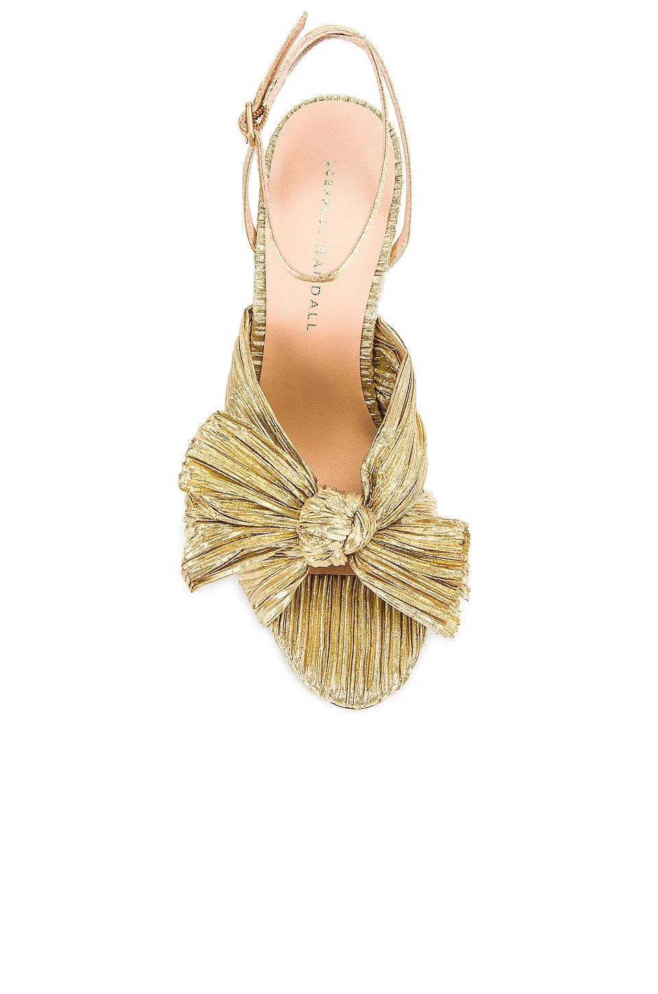 Loeffler Randall Camellia Pleated Knot Sandal Gold 6 Loeffler Randall Camellia Pleated Knot Sandal Gold - Image 4
