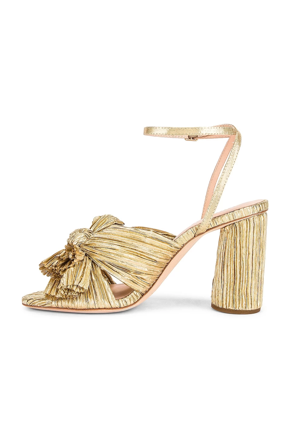 Loeffler Randall Camellia Pleated Knot Sandal Gold 7 Loeffler Randall Camellia Pleated Knot Sandal Gold - Image 5
