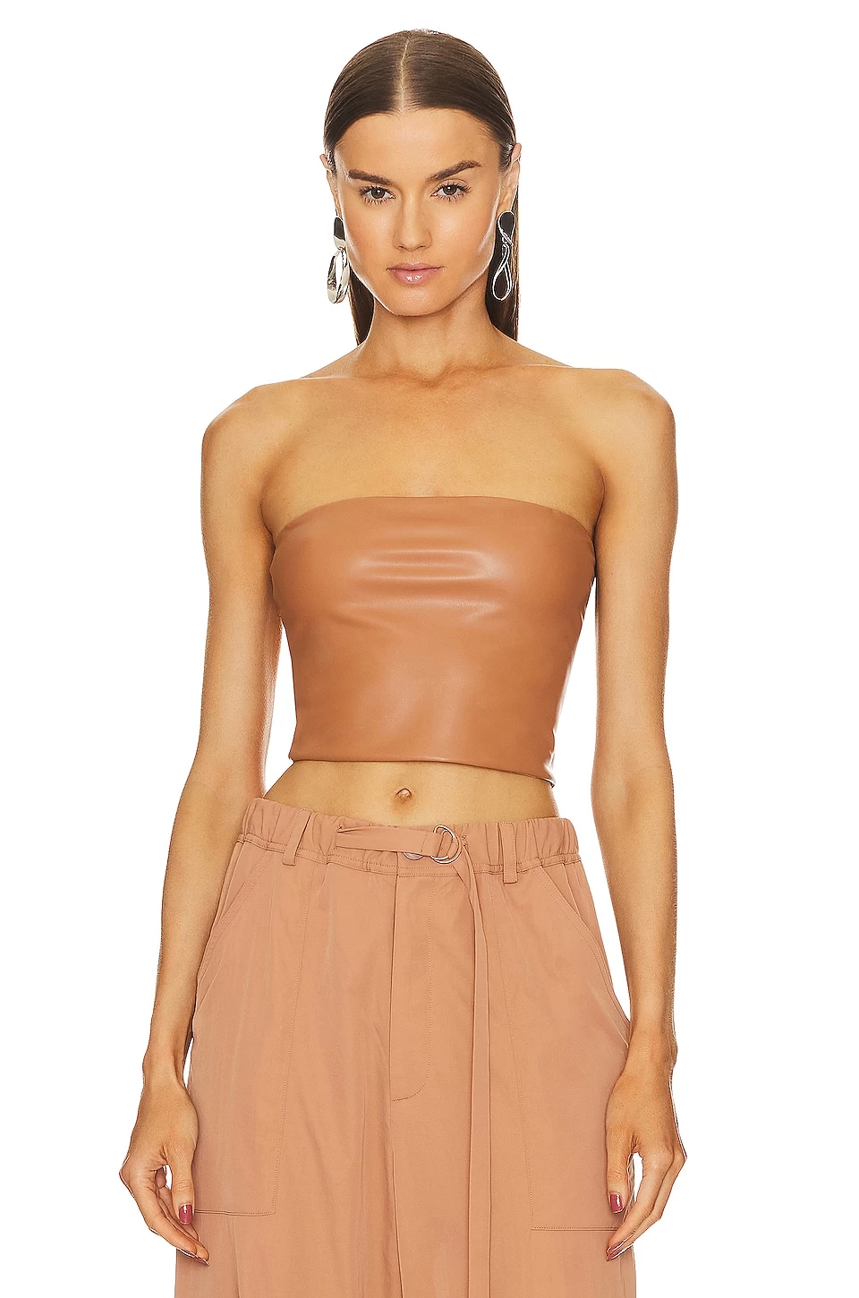 Faux Leather Tube Top Sienna 3 Faux Leather Tube Top Sienna