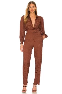 Cheyanne Jumpsuit Coffee Brown