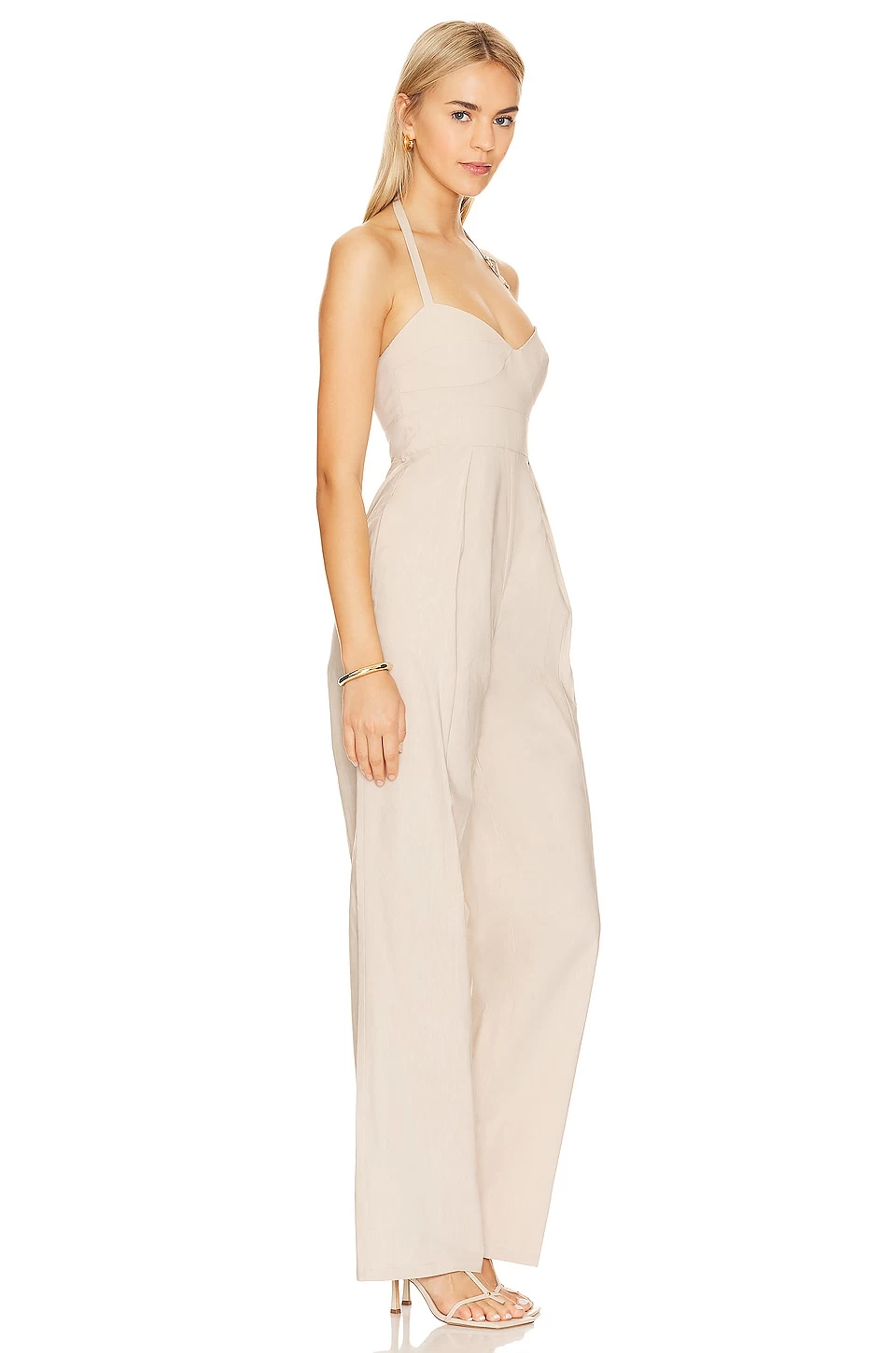 Cinzia Jumpsuit Beige Neutral 4 Cinzia Jumpsuit Beige Neutral - Image 2