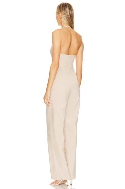 Cinzia Jumpsuit Beige Neutral 7 Cinzia Jumpsuit Beige Neutral -Fashion Women's Clothing Store LOVF WC308 V3