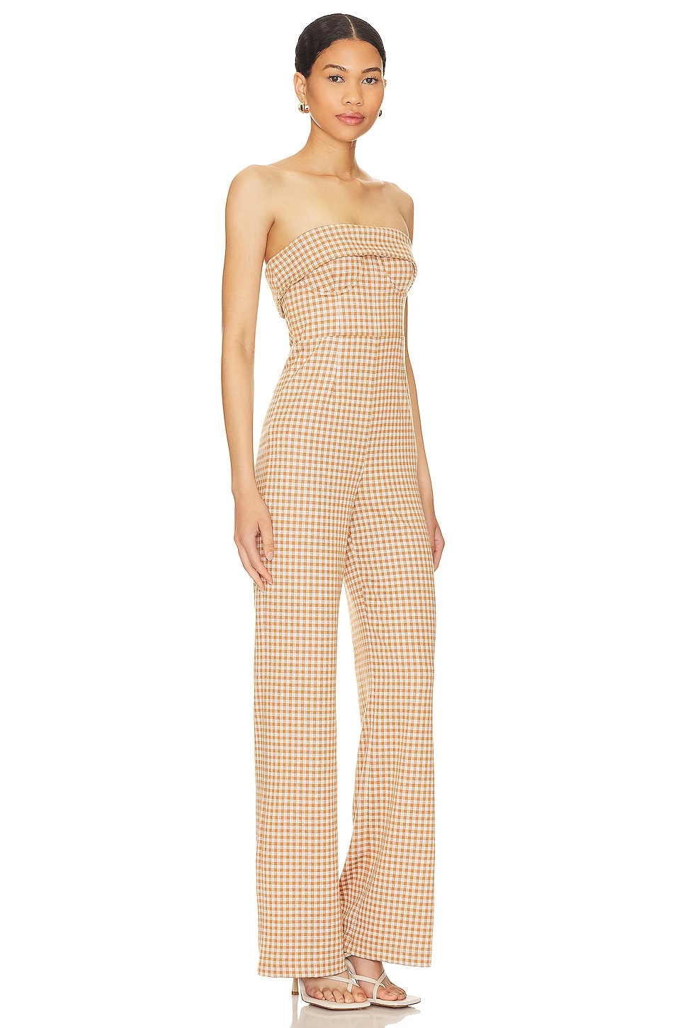 Chelsea Jumpsuit Brown & White 4 Chelsea Jumpsuit Brown & White - Image 2