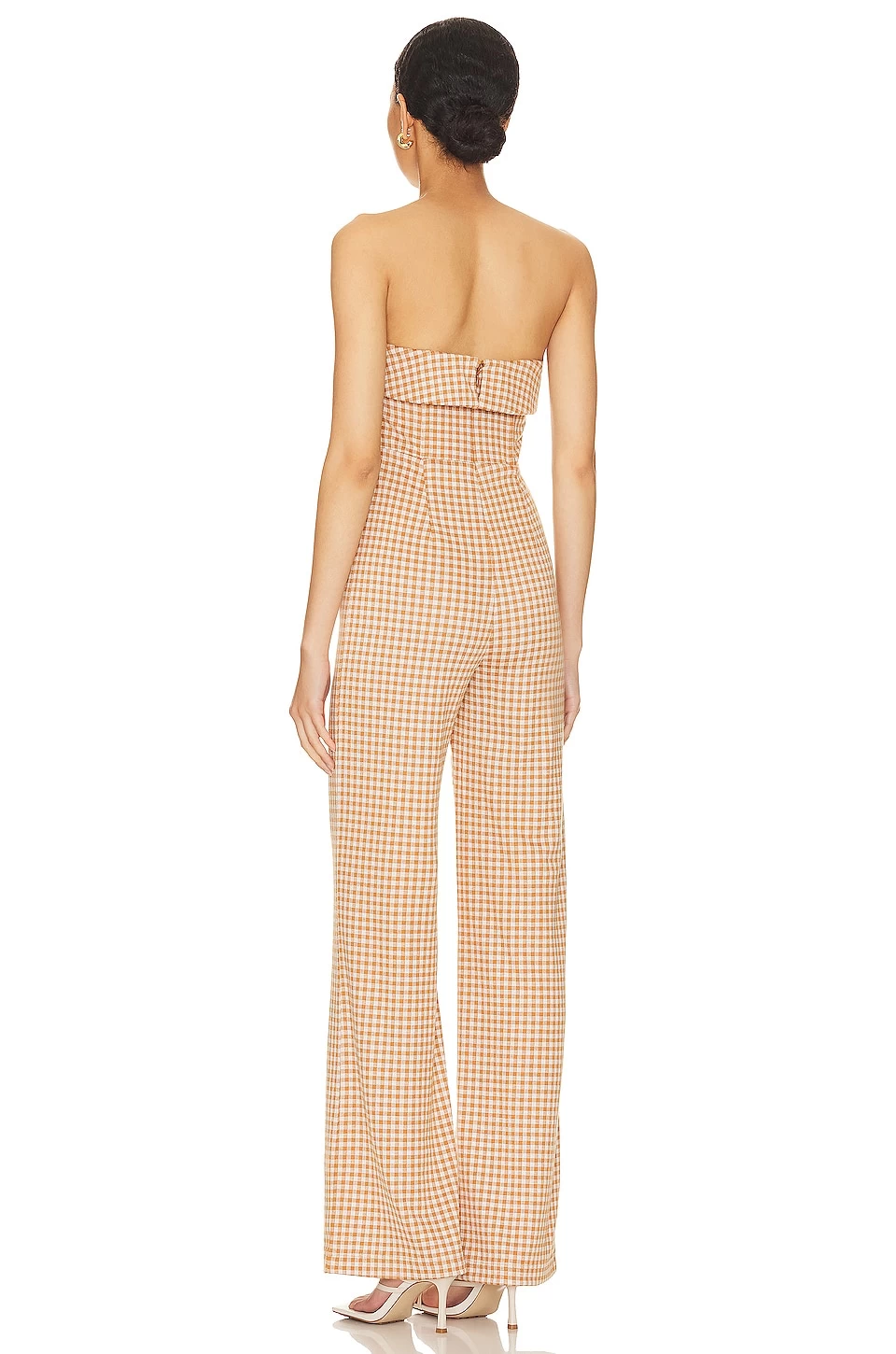Chelsea Jumpsuit Brown & White 5 Chelsea Jumpsuit Brown & White - Image 3