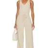 Rylie Jumpsuit Oatmeal 2 Rylie Jumpsuit Oatmeal -Fashion Women's Clothing Store LOVF WC314 V1