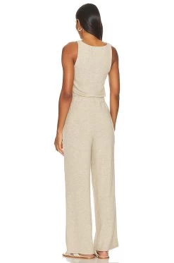 Rylie Jumpsuit Oatmeal 7 Rylie Jumpsuit Oatmeal -Fashion Women's Clothing Store LOVF WC314 V3